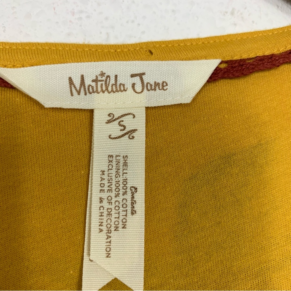 Matilda Jane Alana Yellow Floral Wrap Maxi Dress Garden Sz Small - Picture 8 of 11